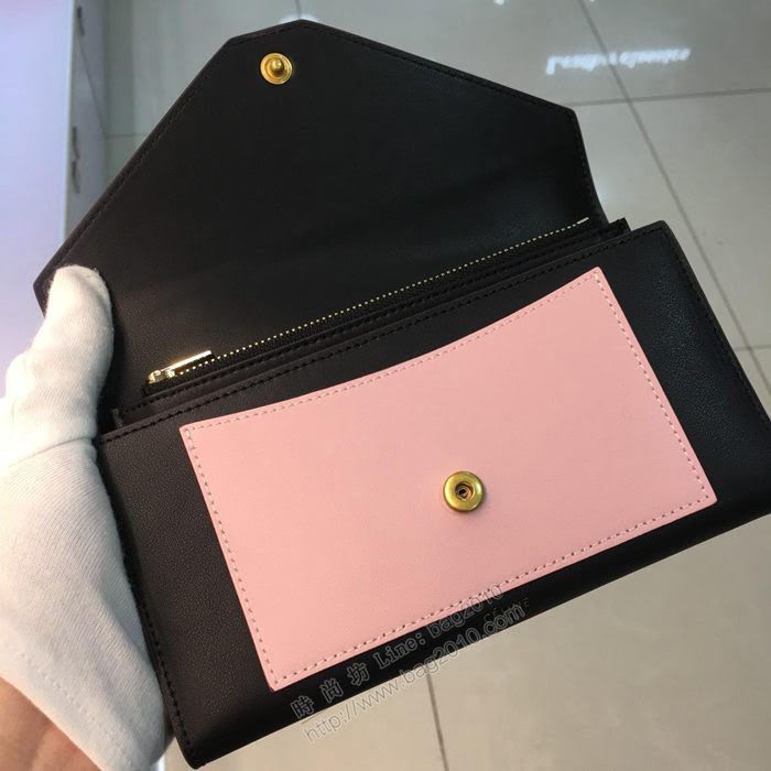CELINE女包 pocket信封錢包 0136 小牛皮 多功能長錢包 賽琳長款拼色女錢包  sl2060